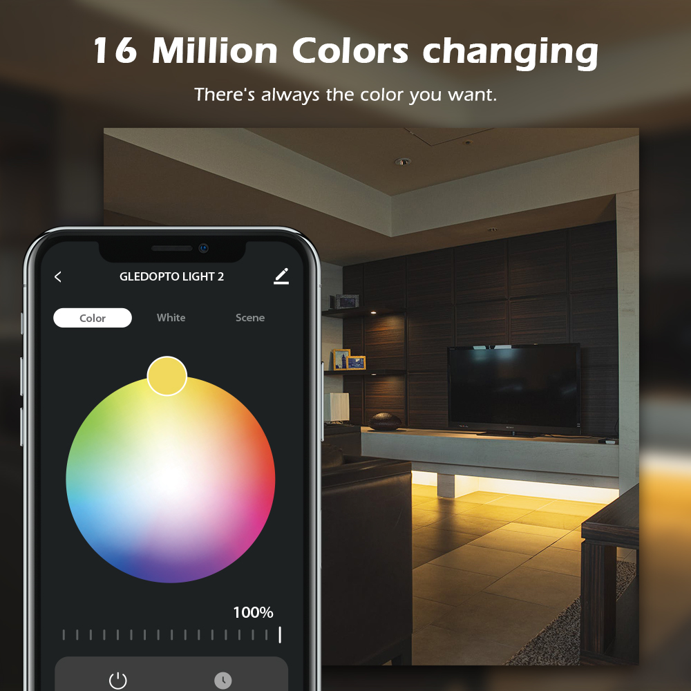 Tuya WiFi bezdrátový RGB+CCT LED ovladač světla Tuya WiFi bezdrátový RGB+CCT LED ovladač světla
