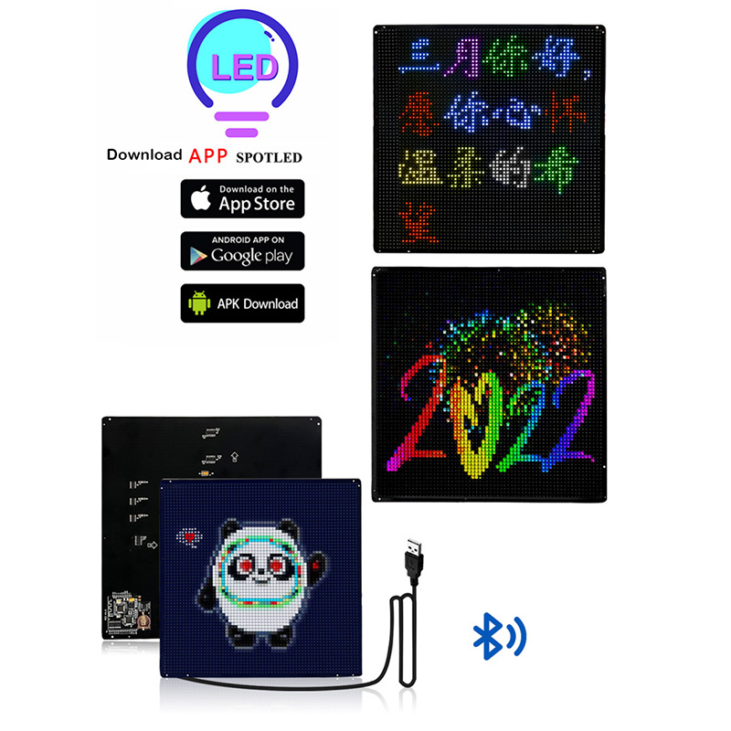 USB Bluetooth Music Synced DIY LED displej 64X64
