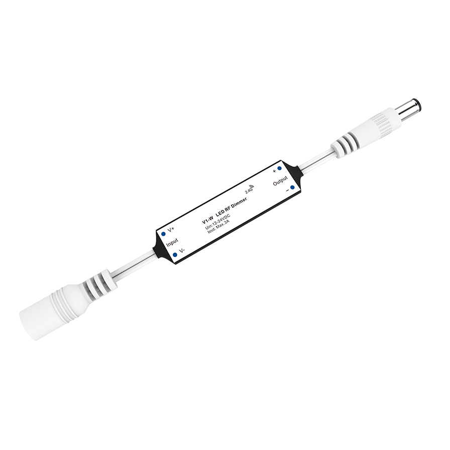 V1-W(D) 12-24VDC CV Mini stmívatelný RF ovladač – 3A/kanál