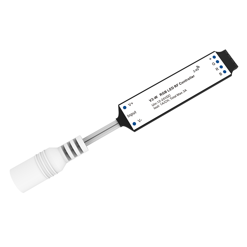 V3-W(DJ) 12-24VDC Mini ovladač RGB LED se změnou barvy