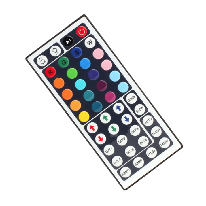 DC5-28V Mini WIFI IR 44tlačítkový dálkový ovladač pro flexibilní RGB LED pásková světla Funguje s Amazon Alexa DC5-28V Mini WIFI IR 44tlačítkový dálkový ovladač pro flexibilní RGB LED pásková světla Funguje s Amazon Alexa