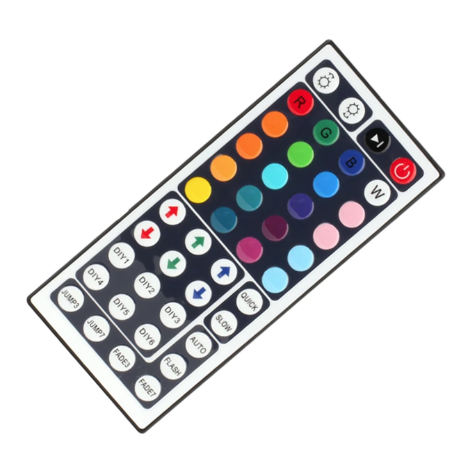 DC5-28V Mini WIFI IR 44tlačítkový dálkový ovladač pro flexibilní RGB LED pásková světla Funguje s Amazon Alexa DC5-28V Mini WIFI IR 44tlačítkový dálkový ovladač pro flexibilní RGB LED pásková světla Funguje s Amazon Alexa