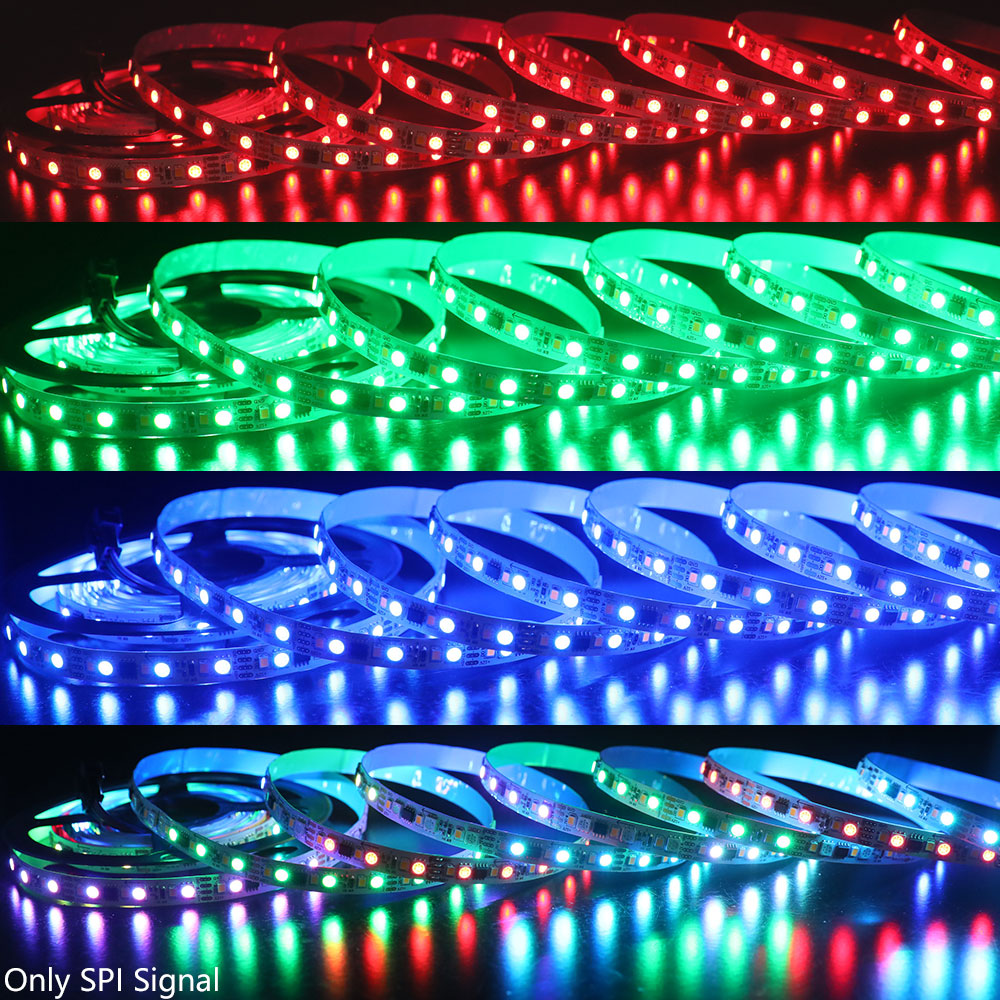 WS2811 DC12V Addressable RGB+White Color Chasing LED Lights Strip