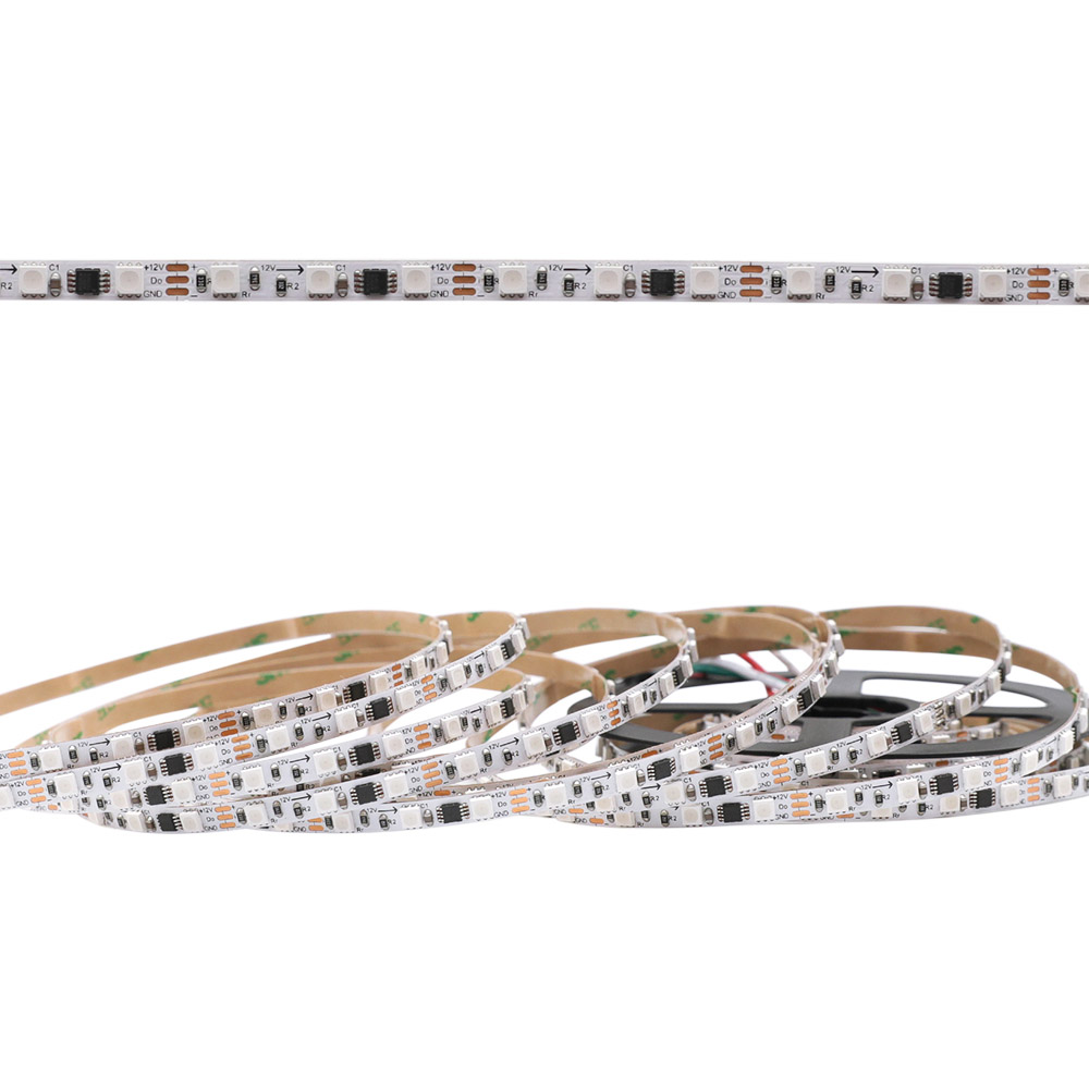 WS2811 DC12V 6MM Ultraschmales 60LEDs/M Dream Color Programmierbares flexibles LED-Lichtband, 5M/Rolle WS2811 DC12V 6MM Ultraschmales 60LEDs/M Dream Color Programmierbares flexibles LED-Lichtband, 5M/Rolle