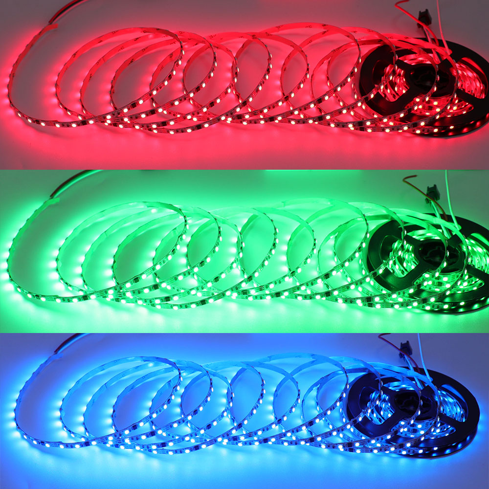 WS2811 DC12V 6MM Ultraschmales 60LEDs/M Dream Color Programmierbares flexibles LED-Lichtband, 5M/Rolle WS2811 DC12V 6MM Ultraschmales 60LEDs/M Dream Color Programmierbares flexibles LED-Lichtband, 5M/Rolle