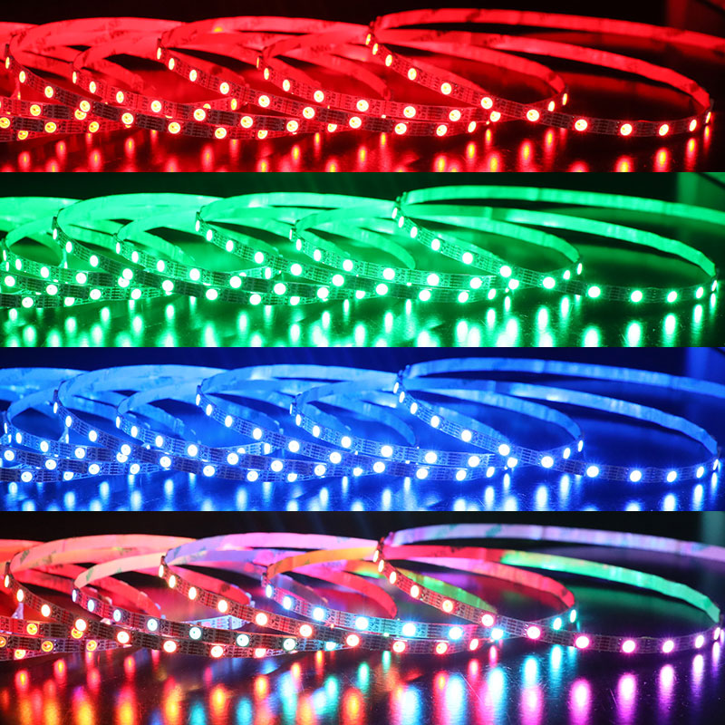 WS2813 5 mm/0.20 palce šířka 300 LED 16.4 stop bod zlomu – pokračování Individuální adresovatelné RGB LED páskové světlo WS2813 5 mm/0.20 palce šířka 300 LED 16.4 stop bod zlomu – pokračování Individuální adresovatelné RGB LED páskové světlo