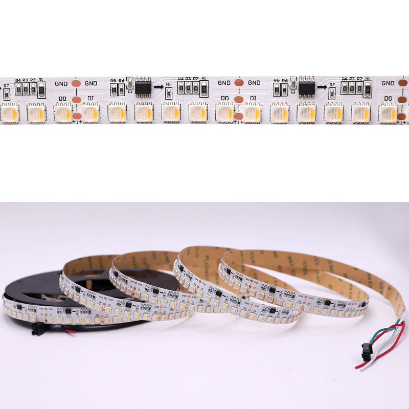 DC24V WS2814 Externí IC RGBW 16.4 ft 600 LED volitelný digitální adresovatelný LED pásek s vysokou hustotou DC24V WS2814 Externí IC RGBW 16.4 ft 600 LED volitelný digitální adresovatelný LED pásek s vysokou hustotou