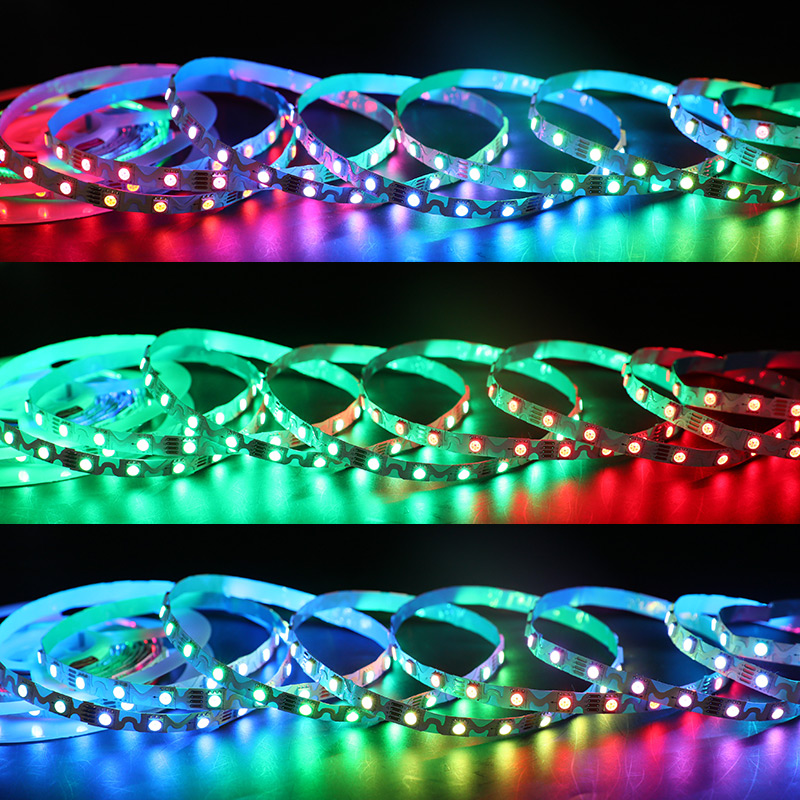 WS2815 ohýbatelné individuálně adresovatelné klikaté LED pásky WS2815 ohýbatelné individuálně adresovatelné klikaté LED pásky