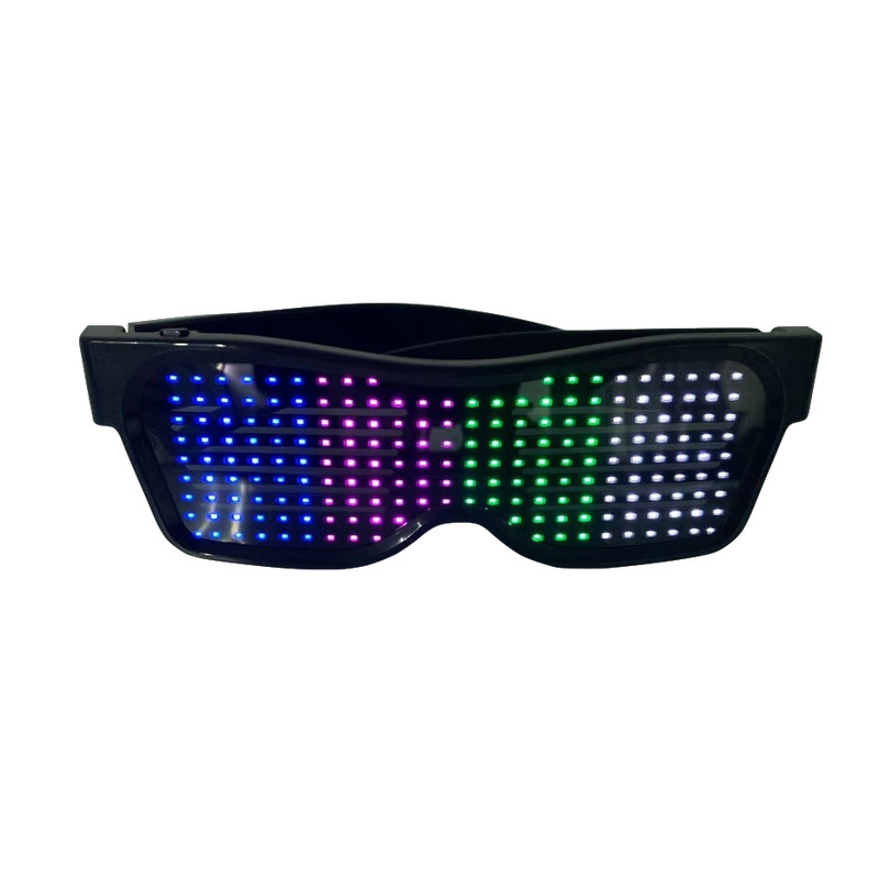 Programovatelné LED brýle Bluetooth dobíjecí