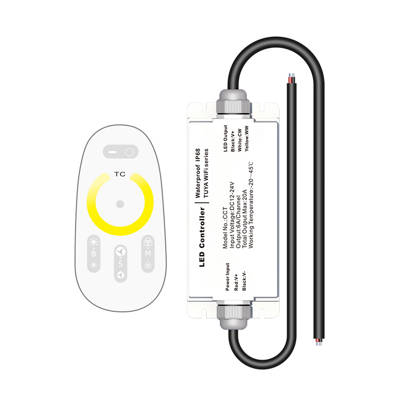 Vodotěsný IP68 Tuya WiFi LED ovladač DC12V-24V Vodotěsný IP68 Tuya WiFi LED ovladač DC12V-24V
