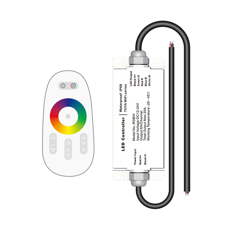 Vodotěsný IP68 Tuya WiFi LED ovladač DC12V-24V Vodotěsný IP68 Tuya WiFi LED ovladač DC12V-24V