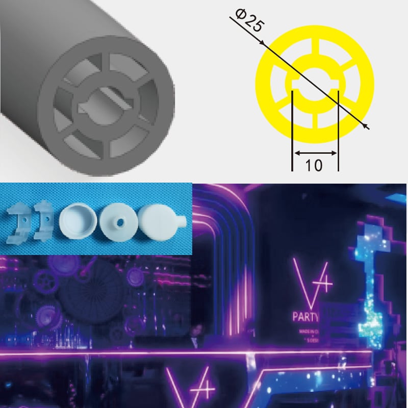 1 Inch 360 Flexible Silicone Round Neon Tube For 8mm LED Strip