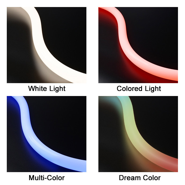 Φ13mm 360° světlo vyzařující neon silikonový LED difuzor pro 5mm pásková světla Φ13mm 360° světlo vyzařující neon silikonový LED difuzor pro 5mm pásková světla