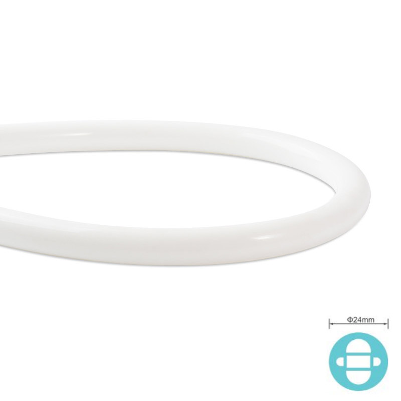 Φ24mm silikonová ohebná LED kanálová trubice vyzařující 360° pro 8mm pásek