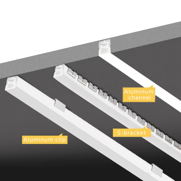 Clear Plastic LED Channel For Strip Lights