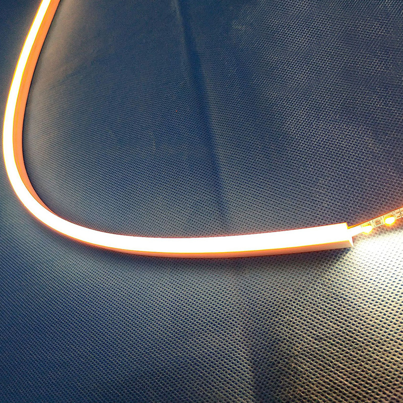 Vodotěsný silikonový LED difuzor Dome Top pro 8mm LED světelné pásy - 06*13mm 180° boční vyzařování Vodotěsný silikonový LED difuzor Dome Top pro 8mm LED světelné pásy - 06*13mm 180° boční vyzařování