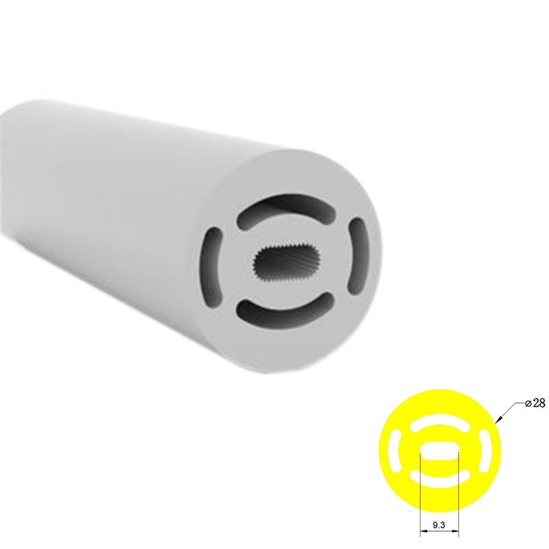 Silikonový flexibilní LED difuzor kulatý pro 8mm LED pásky - Φ28mm 360° kulaté vyzařování