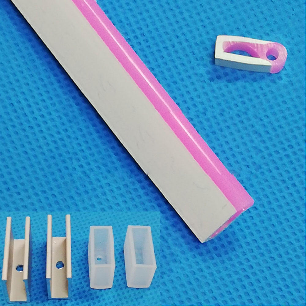 Flexibles Silikon-LED-Profil für 5 mm schmale LED-Streifen – 04 x 12 mm, 120° seitlich emittierend Flexibles Silikon-LED-Profil für 5 mm schmale LED-Streifen – 04 x 12 mm, 120° seitlich emittierend