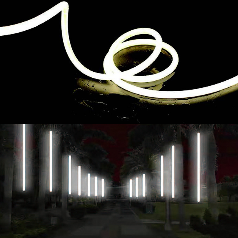 Flexibles Silikon-LED-Profil für 5 mm schmale LED-Streifen – 04 x 12 mm, 120° seitlich emittierend Flexibles Silikon-LED-Profil für 5 mm schmale LED-Streifen – 04 x 12 mm, 120° seitlich emittierend