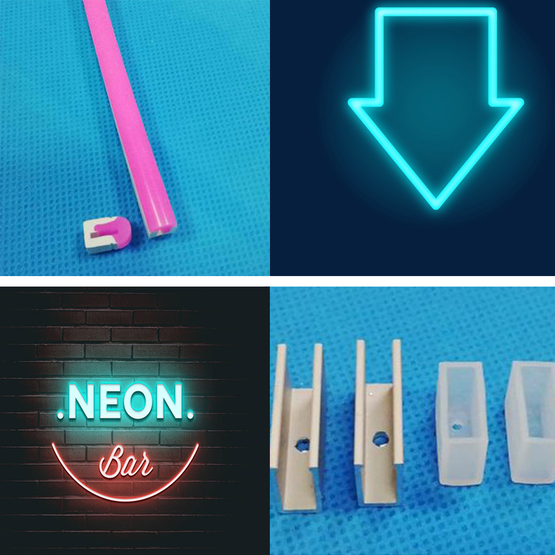 Bílá silikonová trubice tenký LED difuzor pro 4mm úzký LED pásek 180° boční vyzařování 06*09mm Bílá silikonová trubice tenký LED difuzor pro 4mm úzký LED pásek 180° boční vyzařování 06*09mm