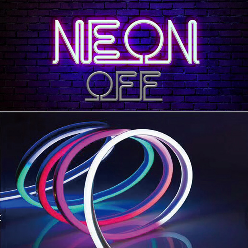 Silikonový flexibilní LED profil s difuzorem neonového světla 270° boční vyzařování 10*23mm Silikonový flexibilní LED profil s difuzorem neonového světla 270° boční vyzařování 10*23mm