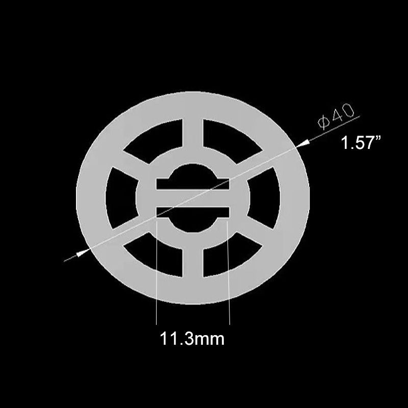 Large 40mm Diameter 360 Neon LED Strip Silicone Tubing Size