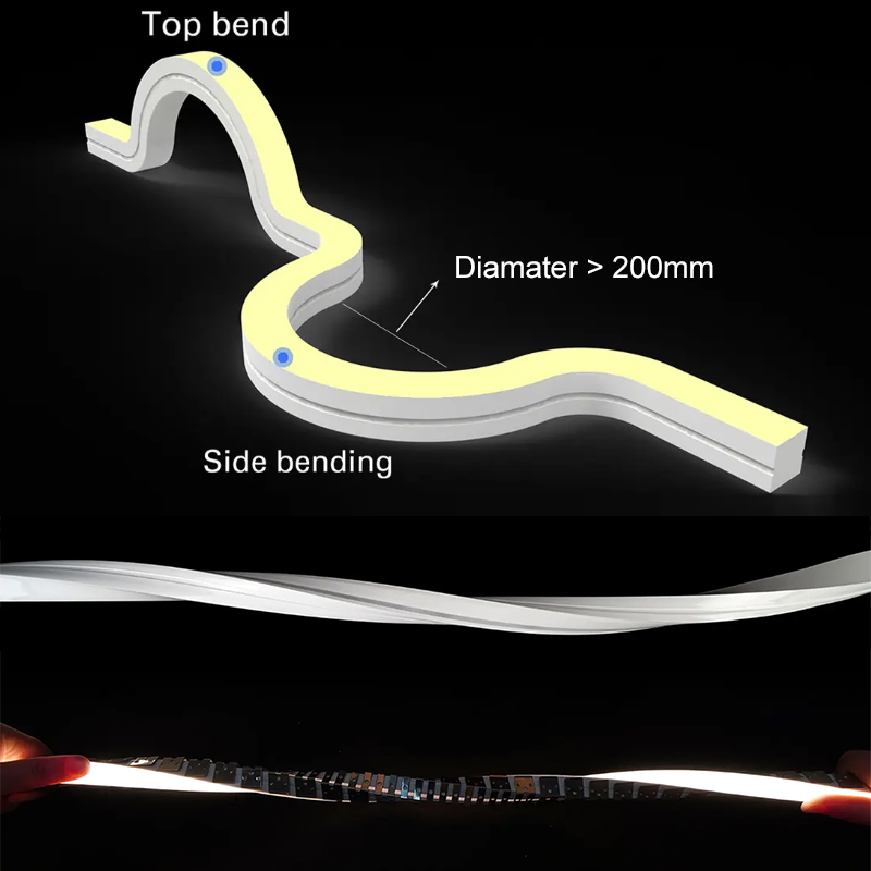 Multidirectional Curved 3D Flexible Neon LED Strip 24V