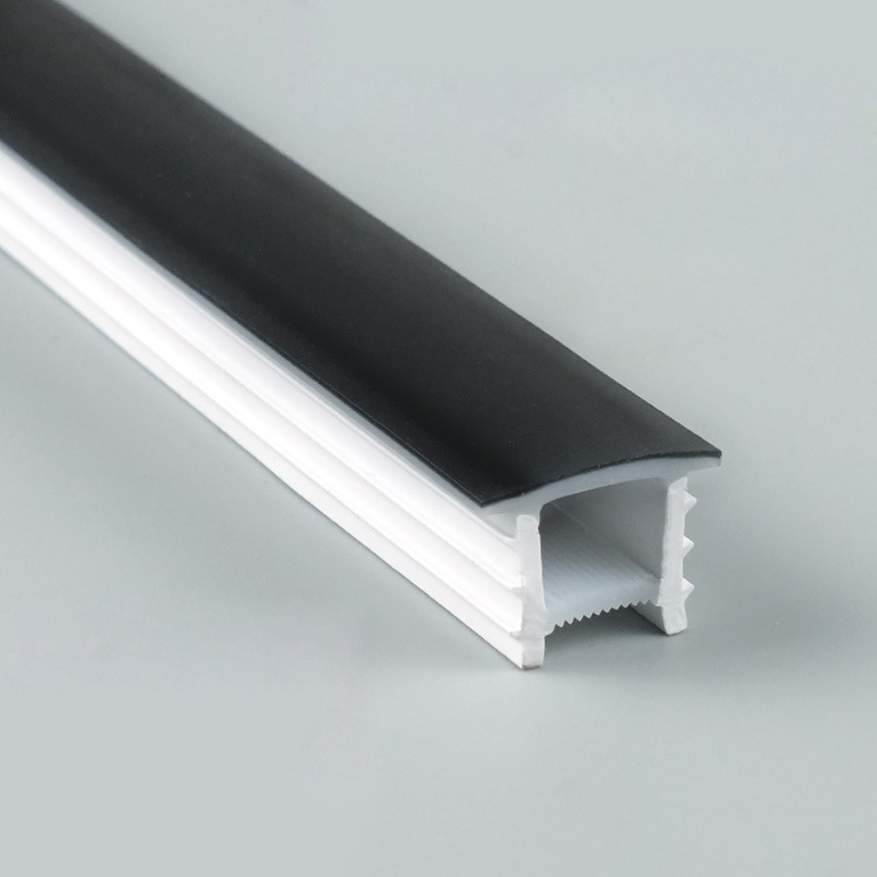 Silikonový černý LED páskový kryt difuzoru pro 12mm PCB Silikonový černý LED páskový kryt difuzoru pro 12mm PCB
