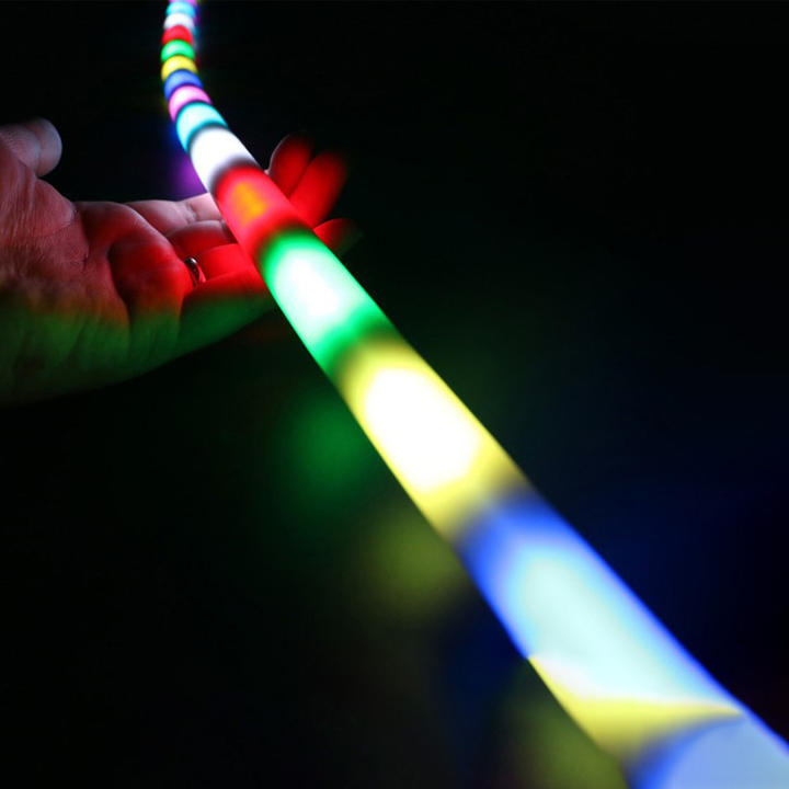Φ24mm kulatý černý silikonový pásek 360° osvětlení pro 8mm LED pásek Φ24mm kulatý černý silikonový pásek 360° osvětlení pro 8mm LED pásek