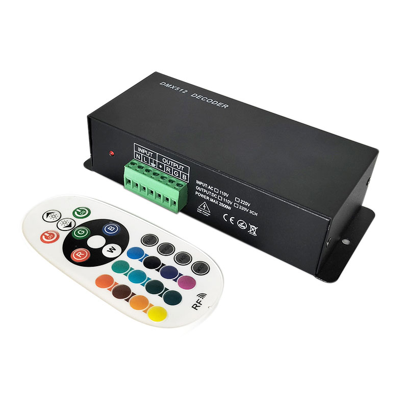 Synchronsteuerung DMX-Decoder RF-Fernbedienung 110V 220V RGB-LED-Streifen Synchronsteuerung DMX-Decoder RF-Fernbedienung 110V 220V RGB-LED-Streifen