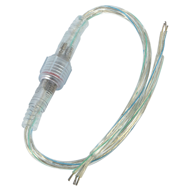 Průhledné LED světelné proužky Samec Zástrčka LED 3 X 22 AWG 3kolíkový konektor Vodotěsný signálový konektor Kabel