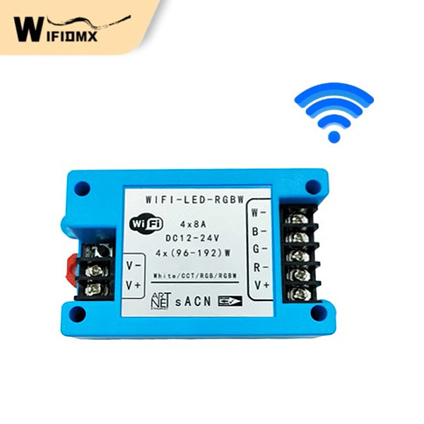 4CH RGBW ArtNet saACN WiFi bezdrátový DMX RDM LED ovladač 4CH RGBW ArtNet saACN WiFi bezdrátový DMX RDM LED ovladač