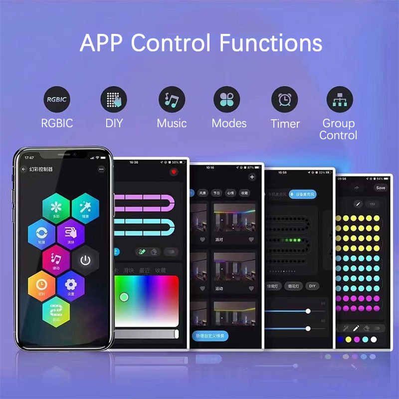 DC12-48V Alexa WiFi APP Controlled RF Remote SPI UFO LED Controller DC12-48V Alexa WiFi APP Controlled RF Remote SPI UFO LED Controller