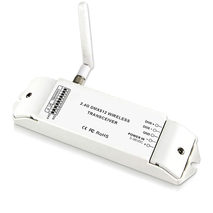 DC5V-36V DMX512 bezdrátový transceiver BC-870, přijímač a vysílač, 2 ks na prodej