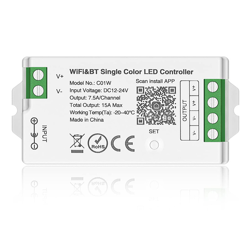 C01W RF a Alexa Tuya WiFi LED Strip Dimmer Controller C01W RF a Alexa Tuya WiFi LED Strip Dimmer Controller