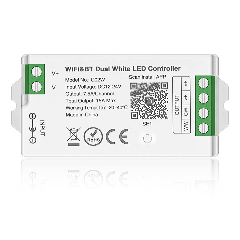 C02W RF a Alexa Tuya WiFi Tunable White LED Controller C02W RF a Alexa Tuya WiFi Tunable White LED Controller