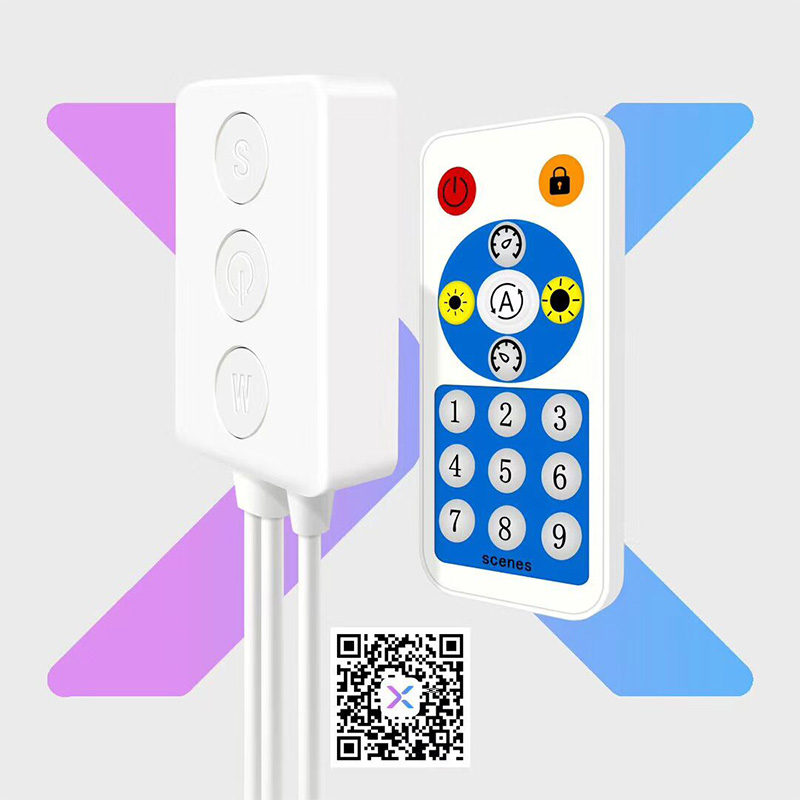 SP601E LED hudební Bluetooth ovladač - 2 výstupy - Smartphone, RF dálkové ovládání