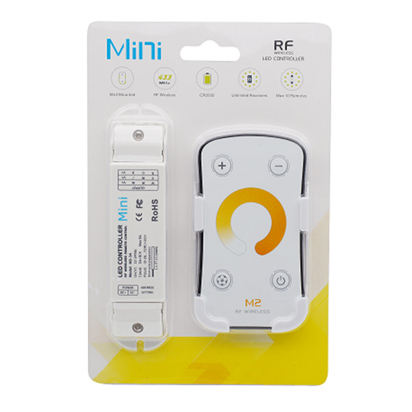 DC12-24V 9A LED-Farbtemperatur-Dimmer-Controller, für flexible und selbstklebende CCT-LED-Lichtleisten DC12-24V 9A LED-Farbtemperatur-Dimmer-Controller, für flexible und selbstklebende CCT-LED-Lichtleisten