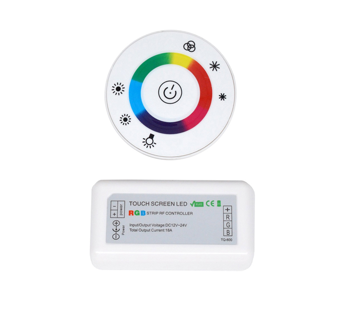 DC12-24V RGB LED ovladač Bezdrátový kulatý dotykový dálkový ovladač pro světelný kanál LED strip DC12-24V RGB LED ovladač Bezdrátový kulatý dotykový dálkový ovladač pro světelný kanál LED strip