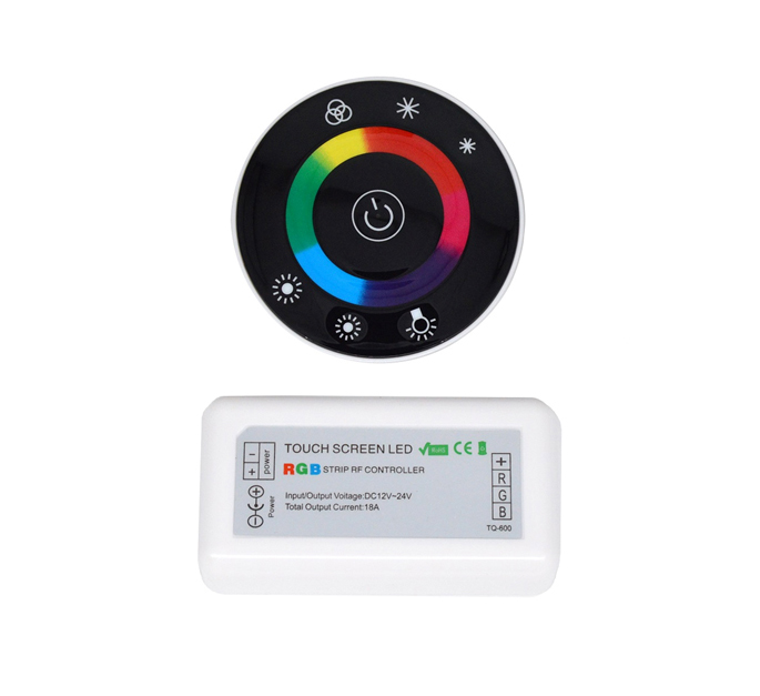 DC12-24V RGB LED ovladač Bezdrátový kulatý dotykový dálkový ovladač pro světelný kanál LED strip DC12-24V RGB LED ovladač Bezdrátový kulatý dotykový dálkový ovladač pro světelný kanál LED strip
