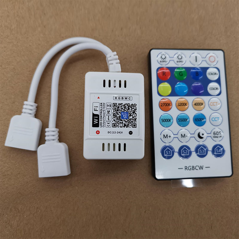 DC12-24V 28Key RF Remote Magic Home WiFi LED RGBCW Controller