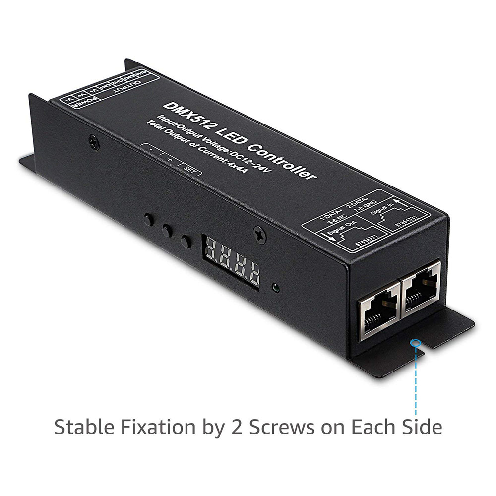DC12-24V 4-Kanal-DMX512-Decoder für LED-Controller, Gebäudebeleuchtung DC12-24V 4-Kanal-DMX512-Decoder für LED-Controller, Gebäudebeleuchtung