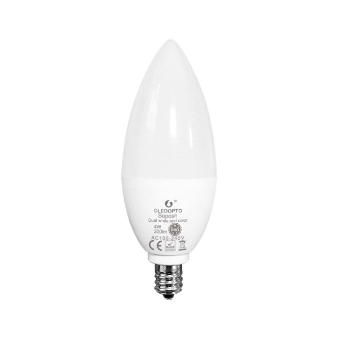AC86-265V E12 E14 Zigbee 4W svíčka LED žárovka Pro