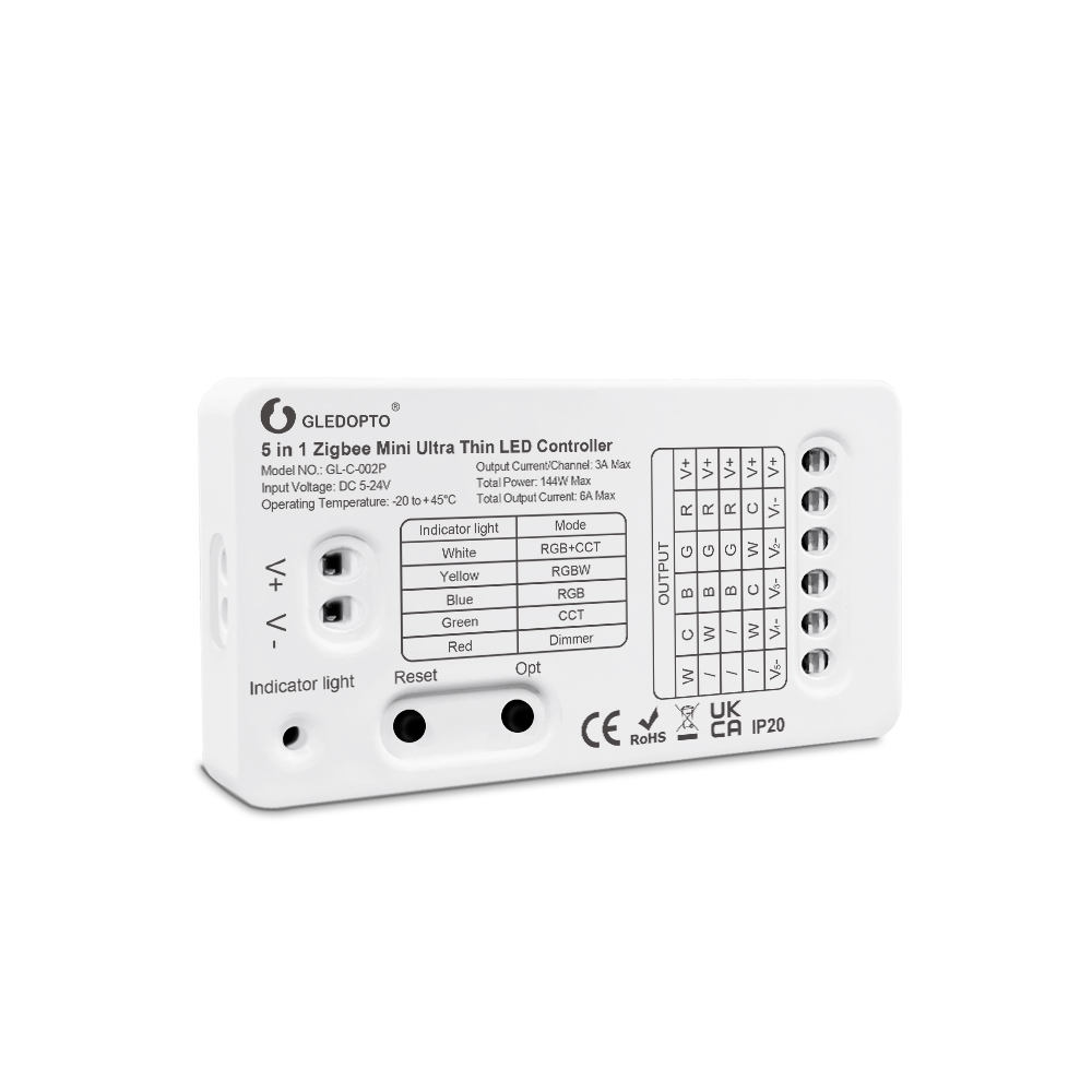 Bezdrátové ovládání Zigbee 3.0 5In1 Mini LED DC5-24V Bezdrátové ovládání Zigbee 3.0 5In1 Mini LED DC5-24V