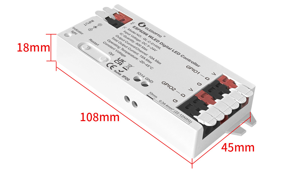 GL-C-014WL Abmessungen