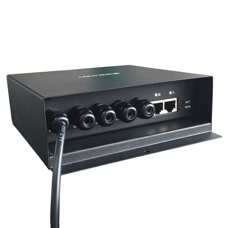 AC220V LED programmierbarer Controller. 4 Ports steuern 3412 Pixel, unterstützen DMX512, WS2811, WS2812, LPD6803, für Vollfarblichter