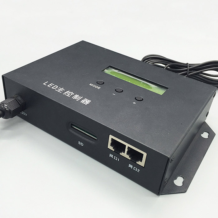 AC220V GPS-Wireless-Vollfarb-Master-Controller, SD-Karten-RGB-Controller, Antrieb max. 122880 Pixel. Drahtlose Synchronität, RJ45-Ausgang. Für digitale Pixel-LED-Streifen AC220V GPS-Wireless-Vollfarb-Master-Controller, SD-Karten-RGB-Controller, Antrieb max. 122880 Pixel. Drahtlose Synchronität, RJ45-Ausgang. Für digitale Pixel-LED-Streifen