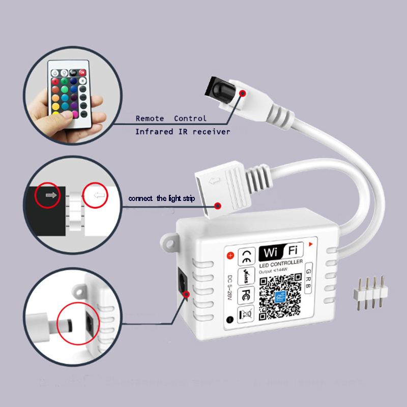 Magic Home Pro APP LED Smart WiFi Controller Spolupracuje s Amazon Alexa, Google Assistant Home Magic Home Pro APP LED Smart WiFi Controller Spolupracuje s Amazon Alexa, Google Assistant Home