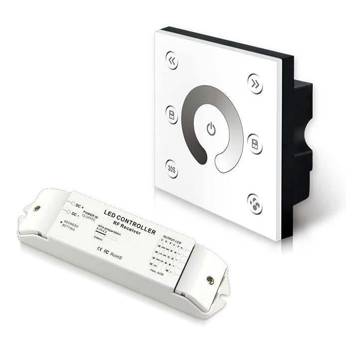 DMX512+2.4G AC85V-265V Drahtloses Einzelzonen-CV-Dim-Panel P1X+R4-2.4G