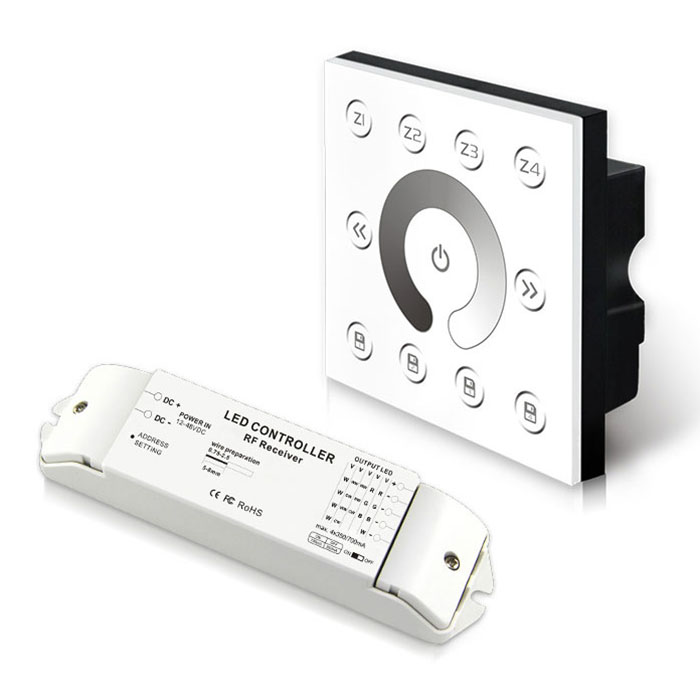 AC85V-265V bezdrátový vícezónový CC stmívací panel P5X+R4-CC-2.4G AC85V-265V bezdrátový vícezónový CC stmívací panel P5X+R4-CC-2.4G